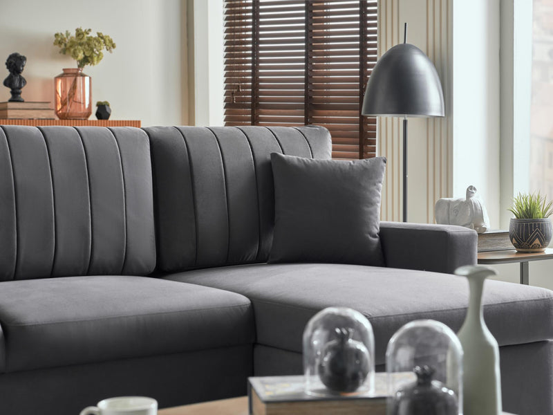 Mocca S Sectional (Zigana Gray) - 20MCS5K00400004