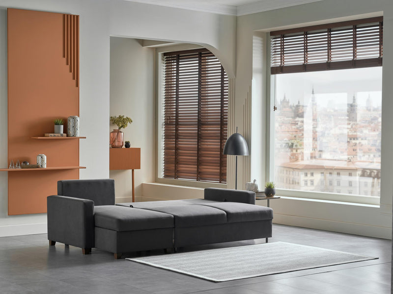 Mocca S Sectional (Zigana Gray) - 20MCS5K00400004