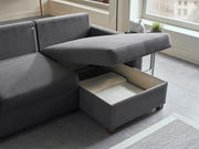 Mocca S Sectional (Zigana Gray) - 20MCS5K00400004