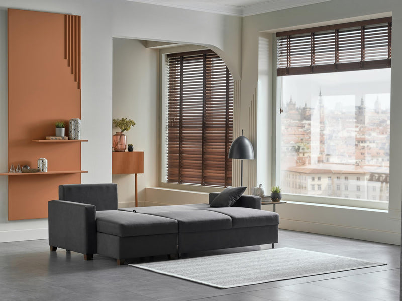 Mocca S Sectional (Zigana Gray) - 20MCS5K00400004
