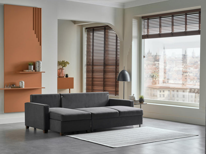 Mocca S Sectional (Zigana Gray) - 20MCS5K00400004
