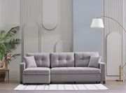 Mocca  Sectional Extra Chaise Part (Dupont Gray) 1 Piece - 11MOC7G0P10300002