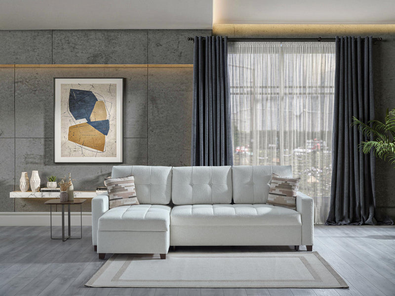 Mocca Sectional (Niva White) - 20MOC5K00300005