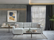 Mocca Sectional (Niva White) - 20MOC5K00300005