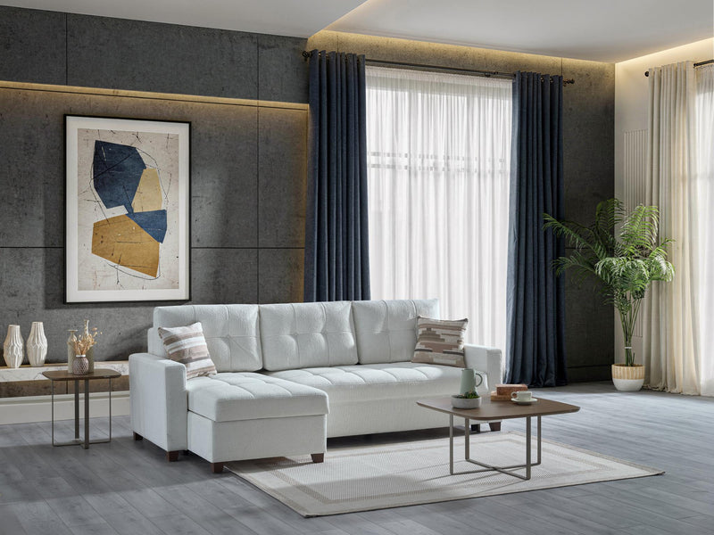 Mocca Sectional (Niva White) - 20MOC5K00300005