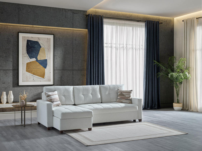 Mocca Sectional (Niva White) - 20MOC5K00300005