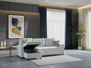 Mocca Sectional (Niva White) - 20MOC5K00300005