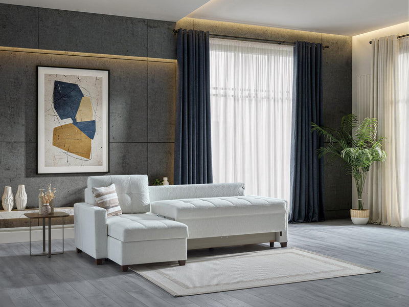 Mocca Sectional (Niva White) - 20MOC5K00300005