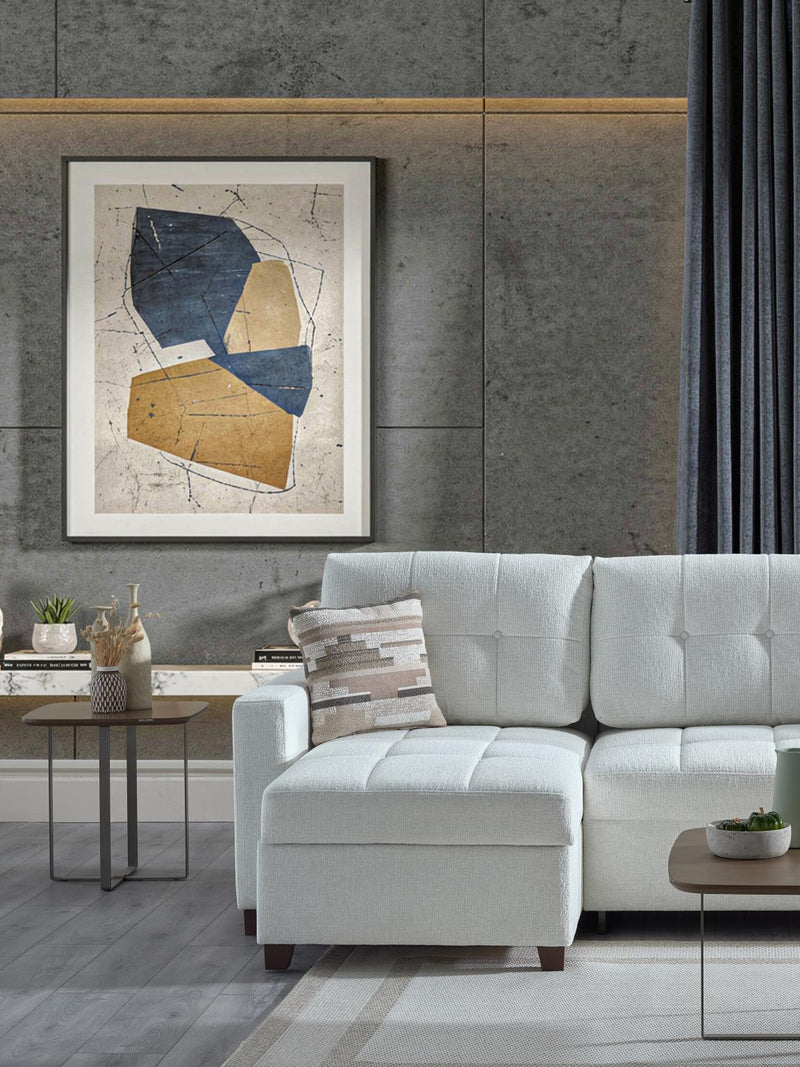 Mocca Sectional (Niva White) - 20MOC5K00300005