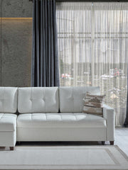 Mocca Sectional (Niva White) - 20MOC5K00300005
