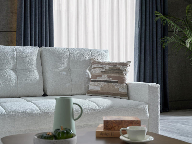 Mocca Sectional (Niva White) - 20MOC5K00300005