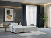 Mocca Sectional (Niva White) - 20MOC5K00300005
