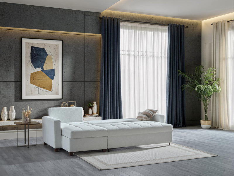 Mocca Sectional (Niva White) - 20MOC5K00300005