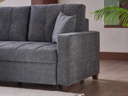 Mocca Sectional (Selma Gray)  3 Pieces - 11MOC5K0P20300002