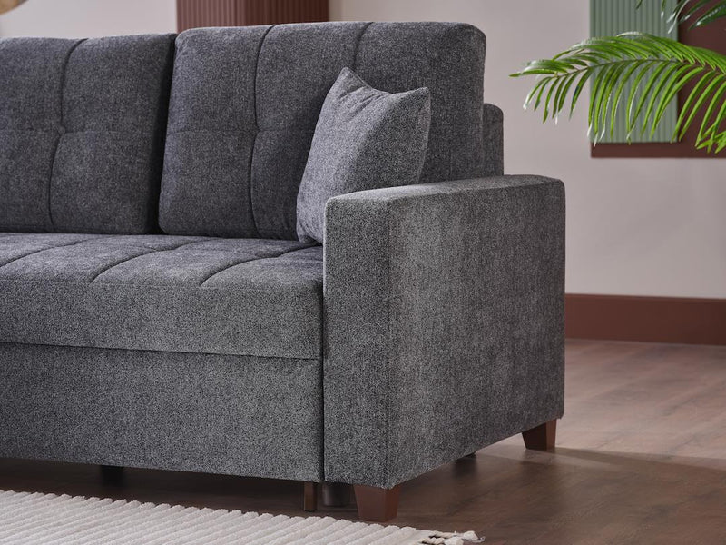 Mocca Sectional (Selma Gray)  3 Pieces - 11MOC5K0P20300002