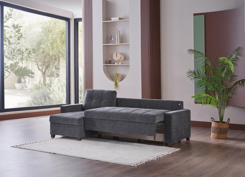 Mocca Sectional (Selma Gray)  3 Pieces - 11MOC5K0P20300002