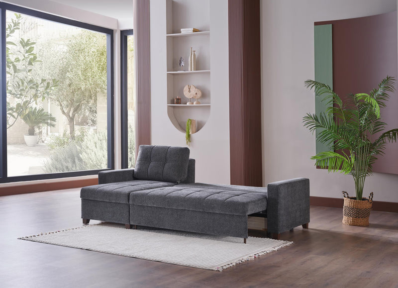 Mocca Sectional (Selma Gray)  3 Pieces - 11MOC5K0P20300002