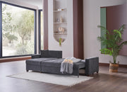Mocca Sectional (Selma Gray)  3 Pieces - 11MOC5K0P20300002