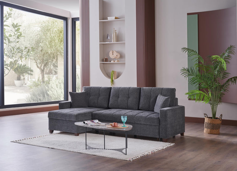 Mocca Sectional (Selma Gray)  3 Pieces - 11MOC5K0P20300002