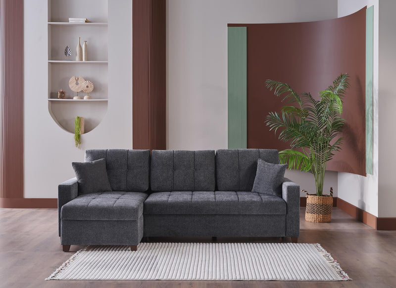 Mocca Sectional (Selma Gray)  3 Pieces - 11MOC5K0P20300002