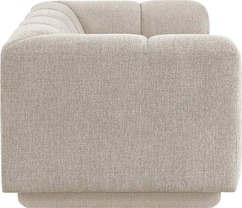 Modari 70.25" Fabric Upholstered Loveseat in Beige - 143Beige-L