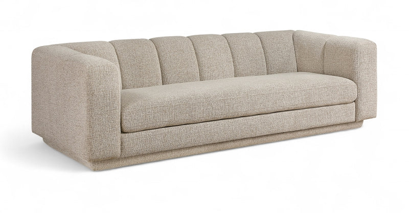 Modari 95" Fabric Upholstered Sofa in Beige - 143Beige-S