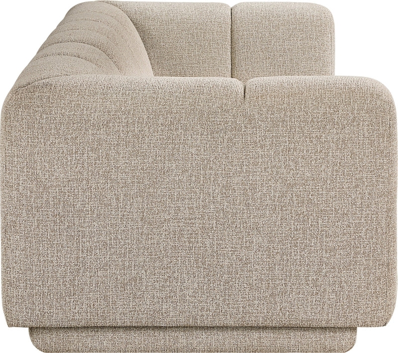 Modari 95" Fabric Upholstered Sofa in Beige - 143Beige-S