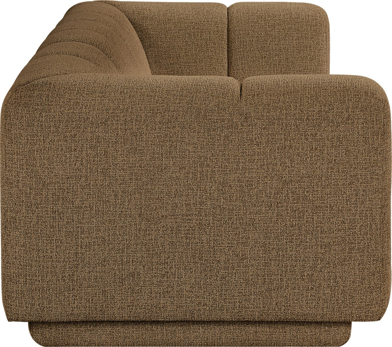 Modari 95" Fabric Upholstered Sofa in Brown - 143Brown-S