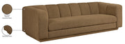 Modari 95" Fabric Upholstered Sofa in Brown - 143Brown-S