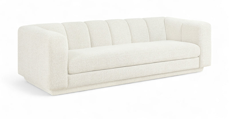 Modari 95" Fabric Upholstered Sofa in Cream - 143Cream-S