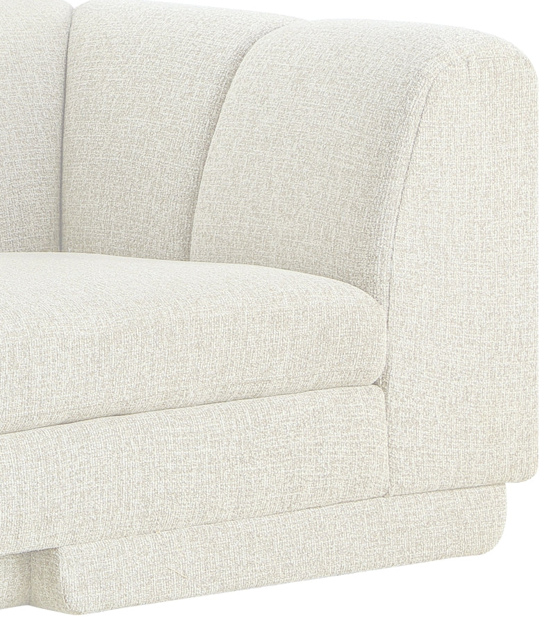 Modari 95" Fabric Upholstered Sofa in Cream - 143Cream-S