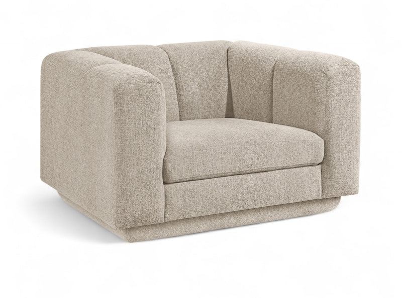 Modari Fabric Upholstered Chair in Beige - 143Beige-C