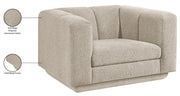 Modari Fabric Upholstered Chair in Beige - 143Beige-C