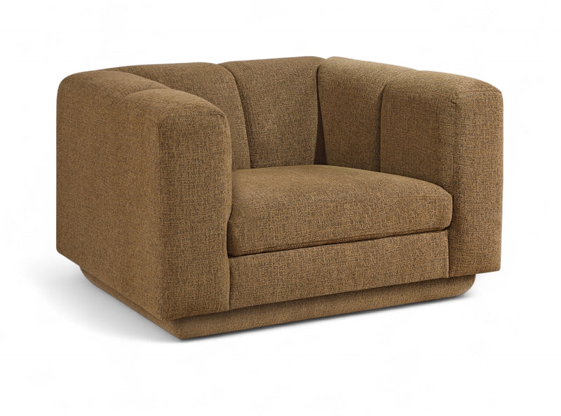 Modari Fabric Upholstered Chair in Brown - 143Brown-C