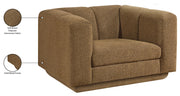 Modari Fabric Upholstered Chair in Brown - 143Brown-C