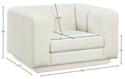 Modari Fabric Upholstered Chair in Cream - 143Cream-C