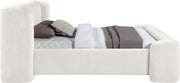 Modena Chenille Fabric Upholstered Full Bed in Cream - ModenaCream-F