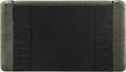 Modena Chenille Fabric Upholstered Full Bed in Green - ModenaGreen-F