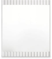Modernist Wood Veneer Framed Mirror in White - 802White-M
