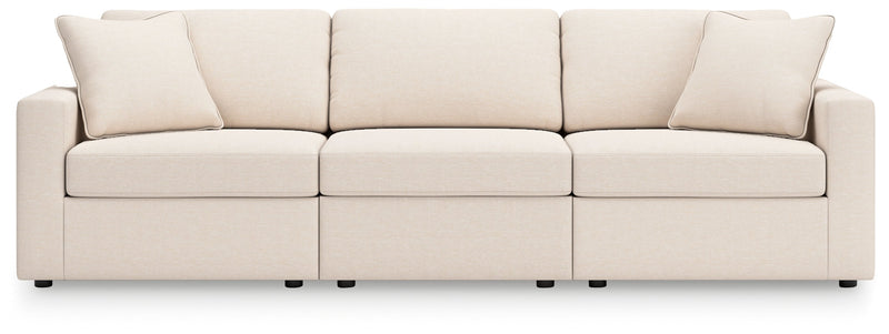 Modmax 3-Piece Sectional with Ottoman in Oyster - PKG020744