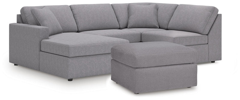 Modmax 4-Piece Sectional and Oversized Accent Ottoman - 92104U27