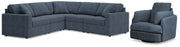 Modmax 5 - Piece Sectional with Recliner - Gate FurnitureSectional