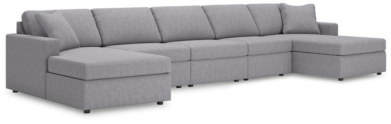Modmax Granite 5-Piece Double Chaise Sectional - 92104S125