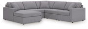 Modmax Granite 5-Piece Sectional with Chaise - 92104S67