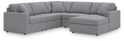 Modmax Granite 5-Piece Sectional with Chaise - 92104S68