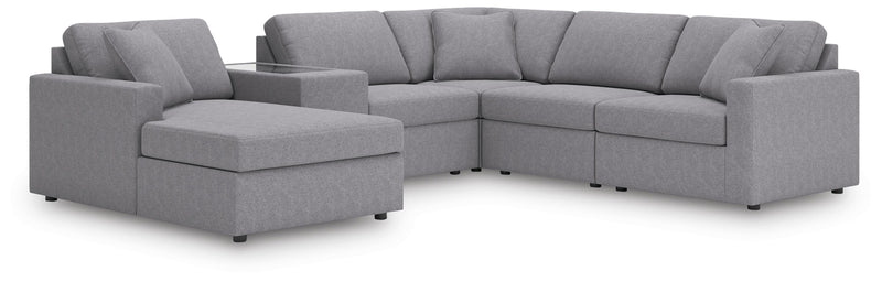 Modmax Granite 6-Piece Sectional with Chaise - 92104S52