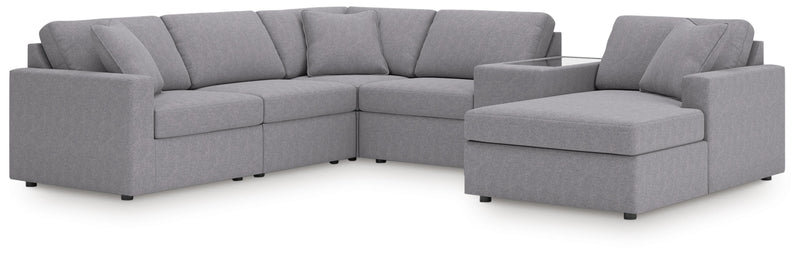 Modmax Granite 6-Piece Sectional with Chaise - 92104S53