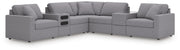 Modmax Granite 7-Piece Balanced Sectional with Audio and Storage Consoles - 92104S69