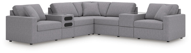 Modmax Granite 7-Piece Balanced Sectional with Audio and Storage Consoles - 92104S69
