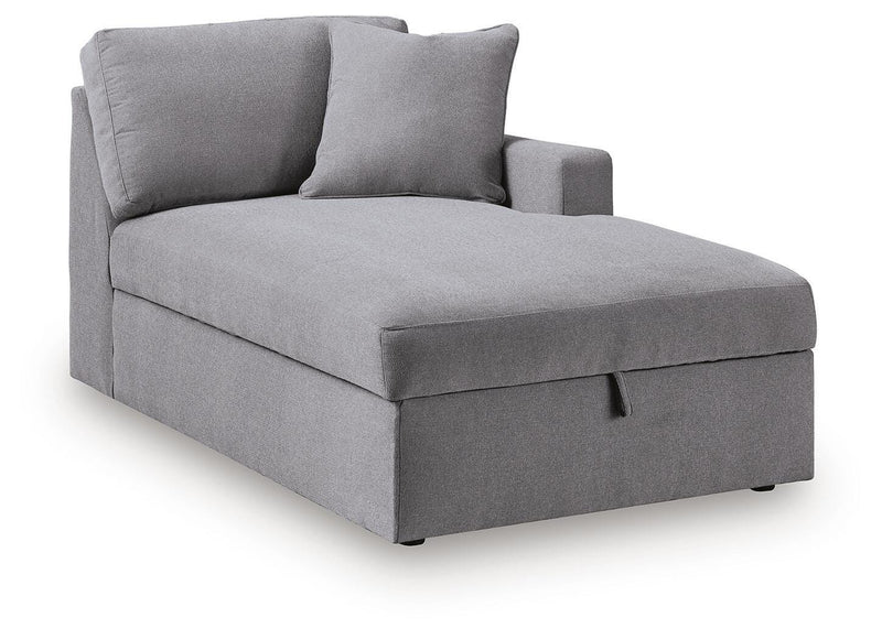 Modmax Granite Right-Arm Facing Corner Chaise with Storage - 9210417S